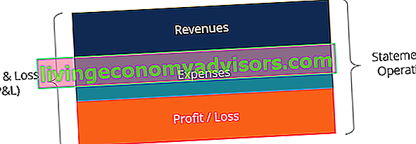 Diagramm der Gewinn- und Verlustrechnung (GuV)
