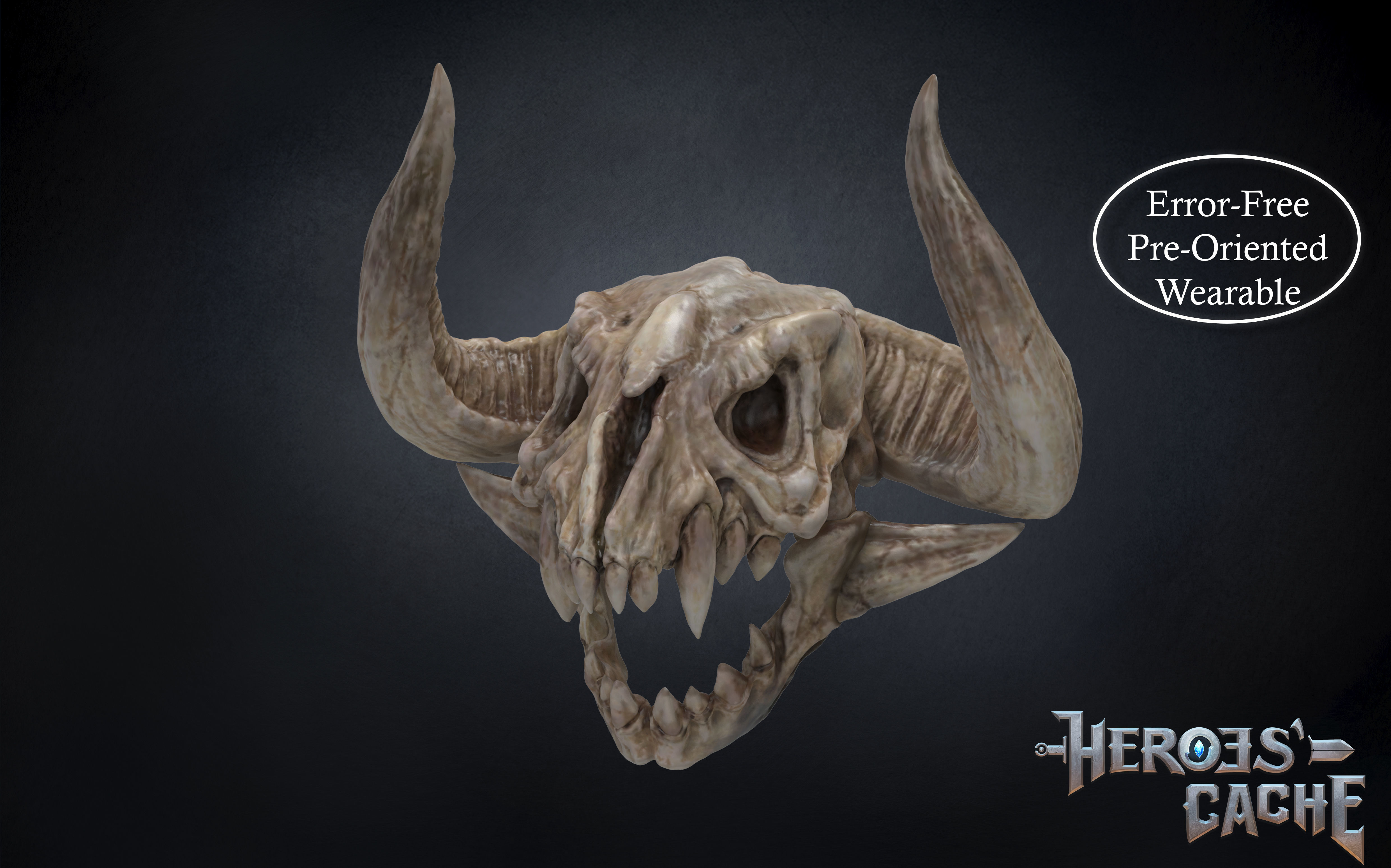 Bone Helmet POE. Hunter Skull. Bone world