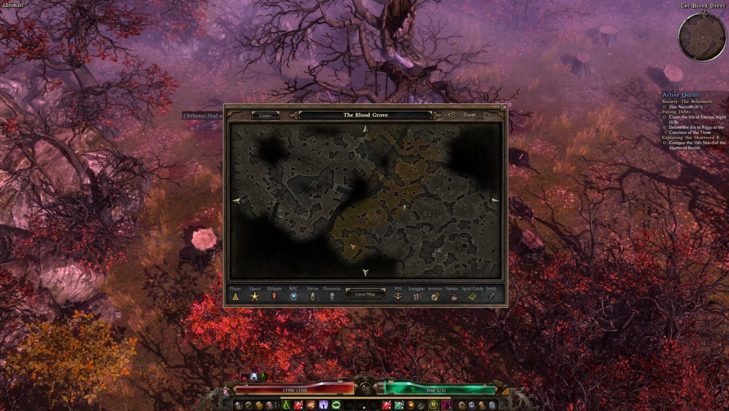 blood grove grim dawn map