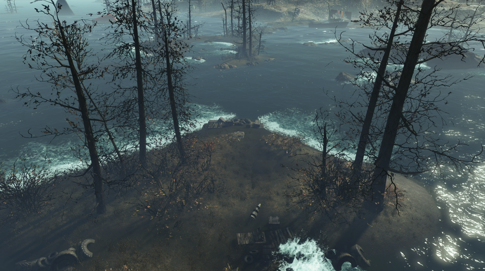 Fallout 4 far harbor как отключить туман фото 117