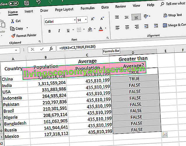 Rumusan Excel asas untuk Pemula - fungsi JIKA