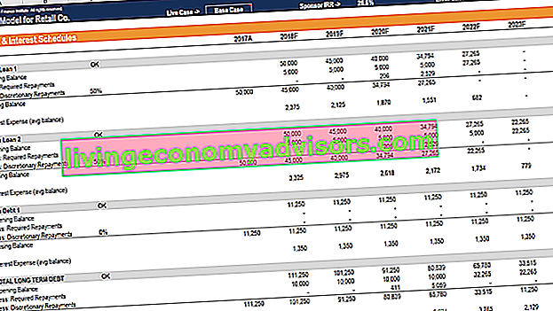Programa de deuda en Excel