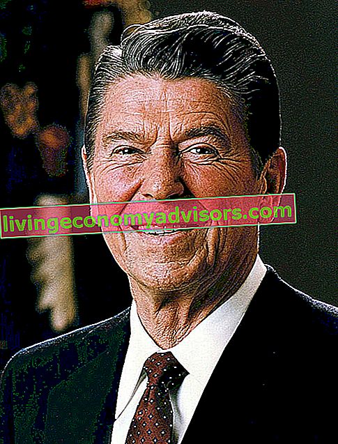 Reagonomie - Porträt von Ronald Reagan