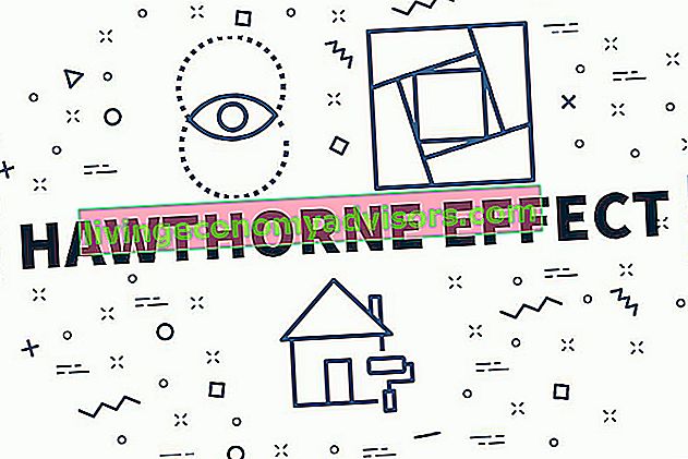 Hawthorne-effekt - En konceptuell affärsillustration med orden hawthorne-effekt