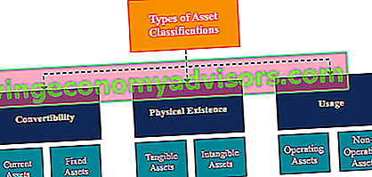 Tipos de activos: diagrama y desglose