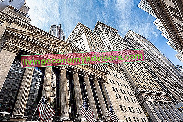 Directe notering illustratie - New York Stock Exchange Building