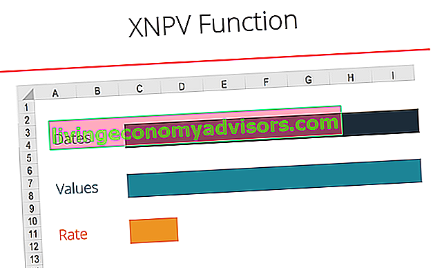 Diagramme de fonction Excel XNPV