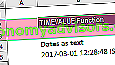 Fonction TIMEVALUE - Exemple 2