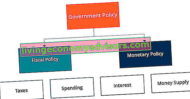 Politica fiscale - Ripartizione della politica del governo tra fiscale e monetaria