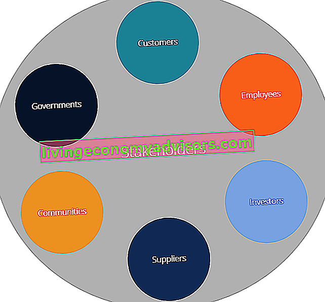 Stakeholderdiagram - Soorten stakeholders