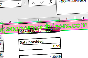 NORM.S.INV-Funktion - Beispiel