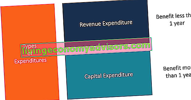 Arten von Ausgaben - Diagramm