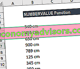 Fonction NUMBERVALUE - Exemple 2a