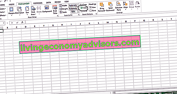 Supprimer le quadrillage dans Excel
