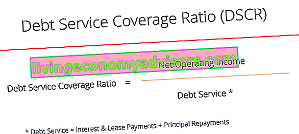 Fórmula del índice de cobertura del servicio de la deuda